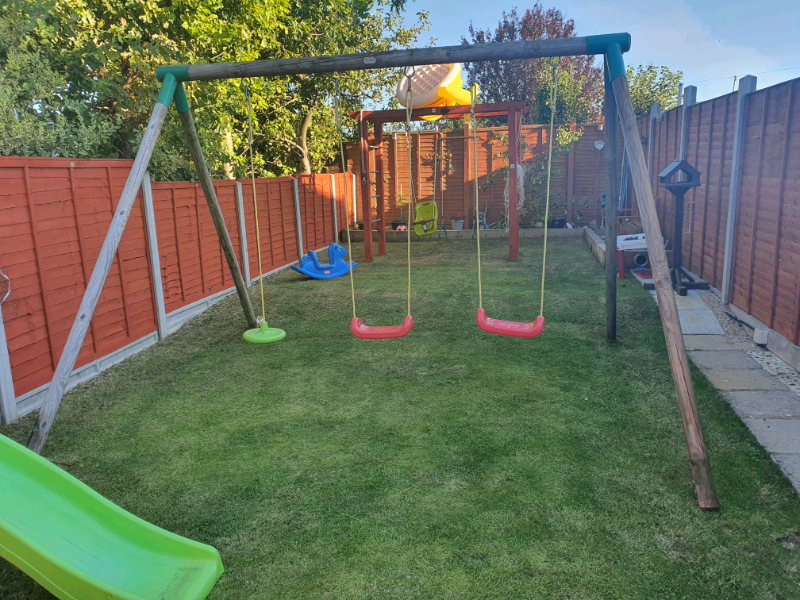 little tikes swing set used